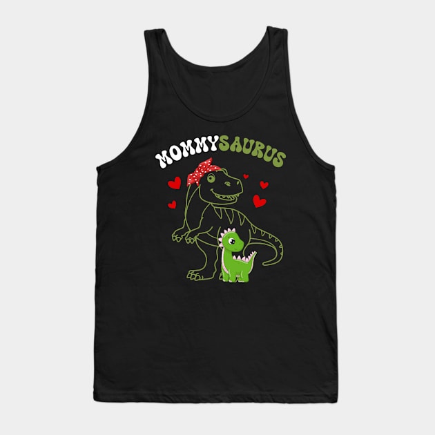 Mommysaurus Mommy 1 Kids Dinosaur Mom Mother's Day Tank Top by inksplashcreations